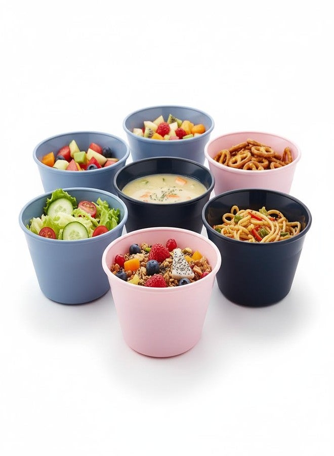 All Time Plastic Treat Bowls, Multicolour -Set of 6 Pieces - Image 1